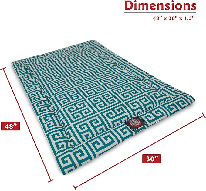 48" Towers Pacific Blue Crate Dog Bed Mat By Majestic Pet Products