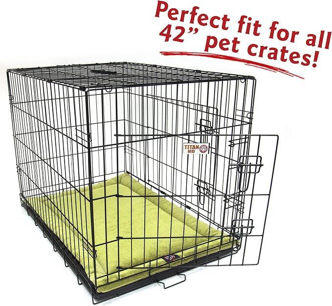 Majestic Pet 720570929838 Villa Crate Dog Bed Mat, Green Apple, 42"