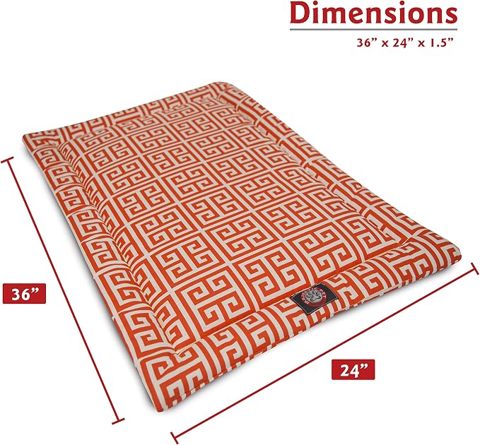 36" Towers Orange Crate Dog Bed Mat By Majestic Pet Products