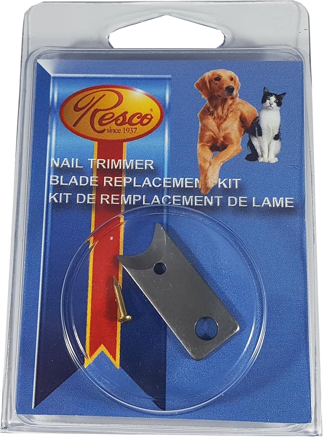 Resco Deluxe Dog Nail Clippers - Professional USA-Made Guillotine Trimmer - Heavy Duty Steel - Small/Medium Kit