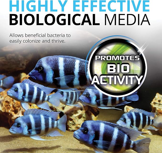 Fluval Foam Filter Block (204/205/306 & 304/305/306)- 2-Pack Biomax Bio Rings - 500 grams/17.63 Ounces