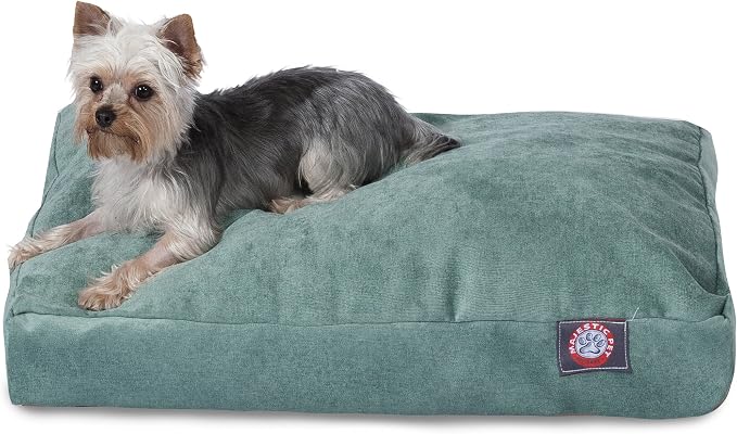 Majestic Pet Villa Rectangle Dog Bed Washable – Non Slip Comfy Pet Bed – Crate Bed with Removable Washable Cover – Kennel Bed for Sleeping, Polyester Fiber, X-Large, Azure