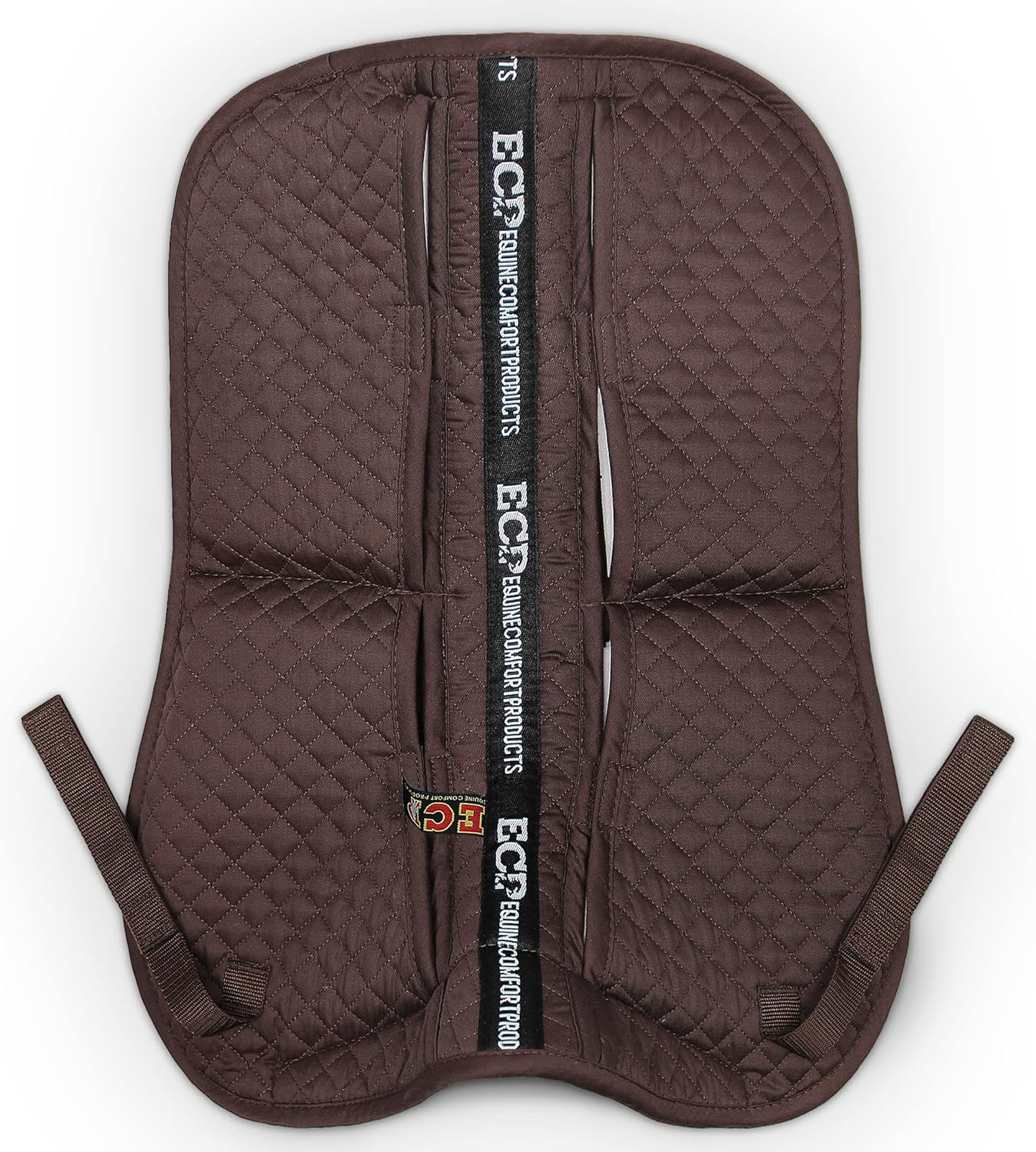 ECP Equine Comfort Products Adjustable Shock Absorbing Memory Foam Half Saddle Pad, Injury Prevention & Pressure Relief, Customizable Fit, Breathable for All Riding Styles