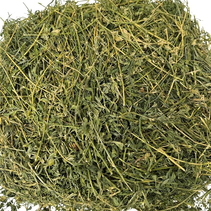 Alfalfa Hay for Rabbits, Guinea Pigs, Chinchillas, Hamsters, Gerbils, and Other Small Herbivores. 12lb