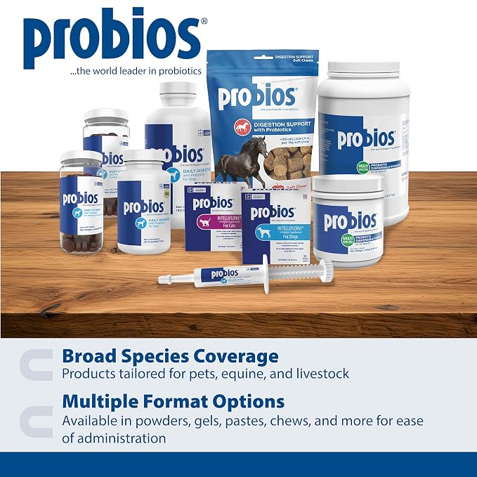Probios Chewable Tablets for Dogs, Daily Probiotic Supplement for Gut Health, Digestion & Immune Support, Improves Microbiome Balance During Stress, Travel, Chicken Liver, 45 Count (Pack of 2)