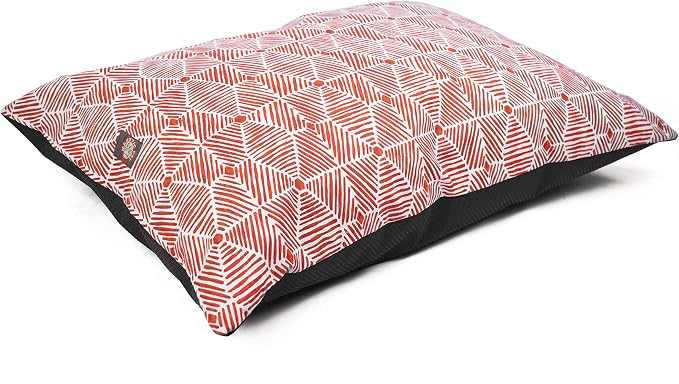 Majestic Pet Rectangle Medium Dog Bed Washable – Non Slip Comfy Pet Bed – Dog Crate Bed Super Value Pillow Dog Bed – Dog Kennel Bed for Sleeping - Dog Bed Medium Breed 35 x 28 Inch – Charlie Salmon