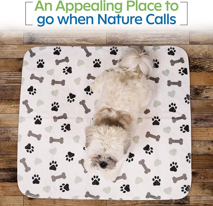 GREEN LIFESTYLE Washable Underpads Pack of 2 - 41x41 and Pack of 6 - 30x34 Bundle - Large Pee Pads for Dogs, Machine Washable Reusable Puppy Pads, Waterproof Pet Training Pad