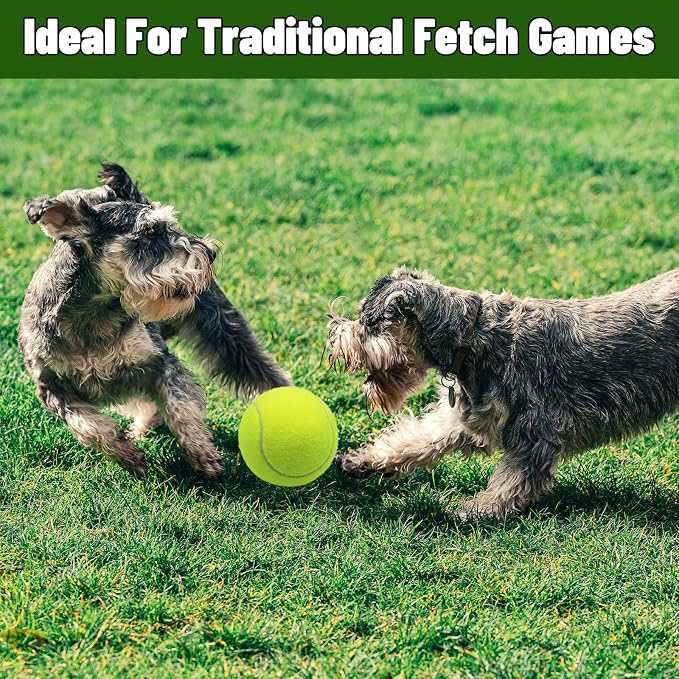 Magicorange Large Tennis Balls for Dogs, 4 Pack 4 Inch Big Tennis Ball Pet Chew Toy Large Balls for Outdoor/Indoor Sports(Multicolor, 4 Pack)