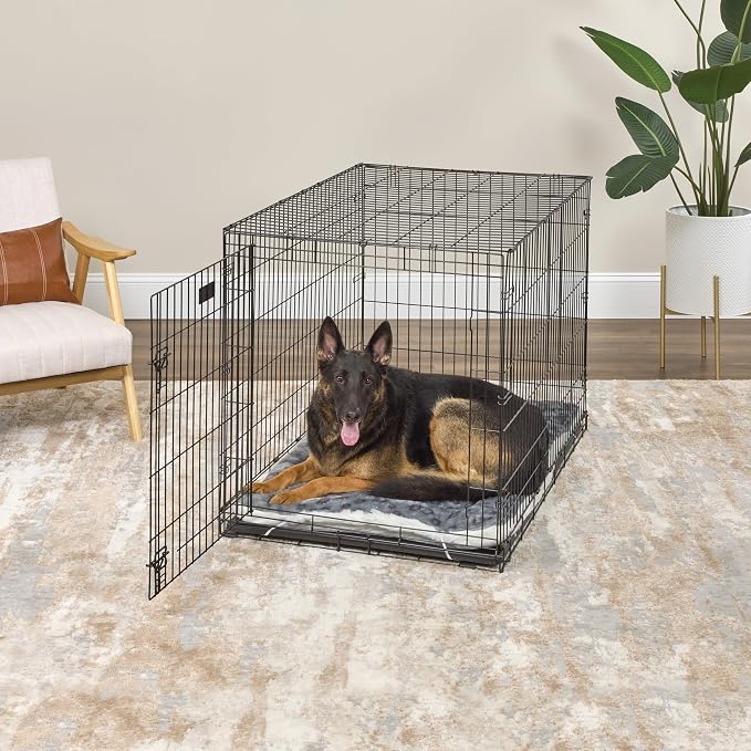 MidWest Homes for Pets Reversible Pet Bed; Machine Washable; Great for Extra Large Dog Breeds; Spotted Gray; 48"; 40248-FVGYS
