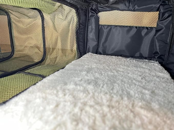 Fits All Airlines Under-Seat | 18x11x9 | Airline Compliant 3-Way Expandable Pet Carrier | Adaptive Expansion Utilizes Under-Seat Space for Maximum Pet Comfort | Removable Wheels | Patent Pending