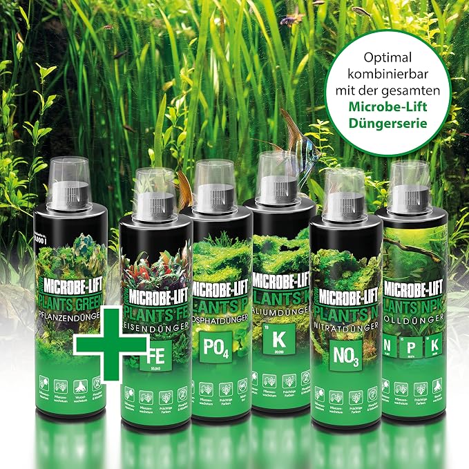 MICROBE-LIFT All in One Aquatic Plant Fertilizer, Increases Plant and Root Growth, Improves Coloring, 16 Fl Oz