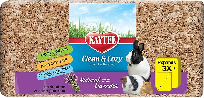Kaytee Clean & Cozy Natural Bedding with Lavender 100 Liters
