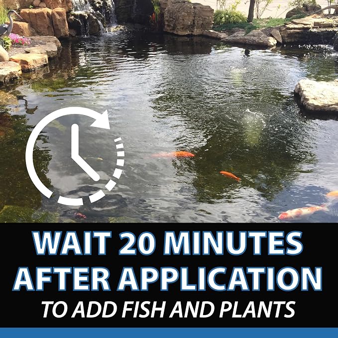 CrystalClear Vanish Plus Small Pond & Water Garden Clarifier, Remove Heavy Metal, Ammonia, Chlorine & Chloramine, Liquid Dechlorinator, 32 Ounce