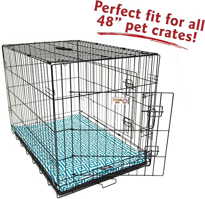 48" Towers Pacific Blue Crate Dog Bed Mat By Majestic Pet Products