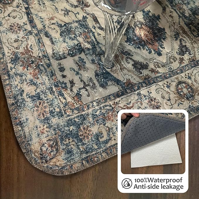 Washable Pee Pads for Dogs, Reusable Puppy Potty Training Pads, Ultra-Absorbent Thick Waterproof Leak-Proof Non-Slip Pads & Mat for Crate, Playpen, Floor, Whelping & Housebreaking , 2 Pack 36"x72"