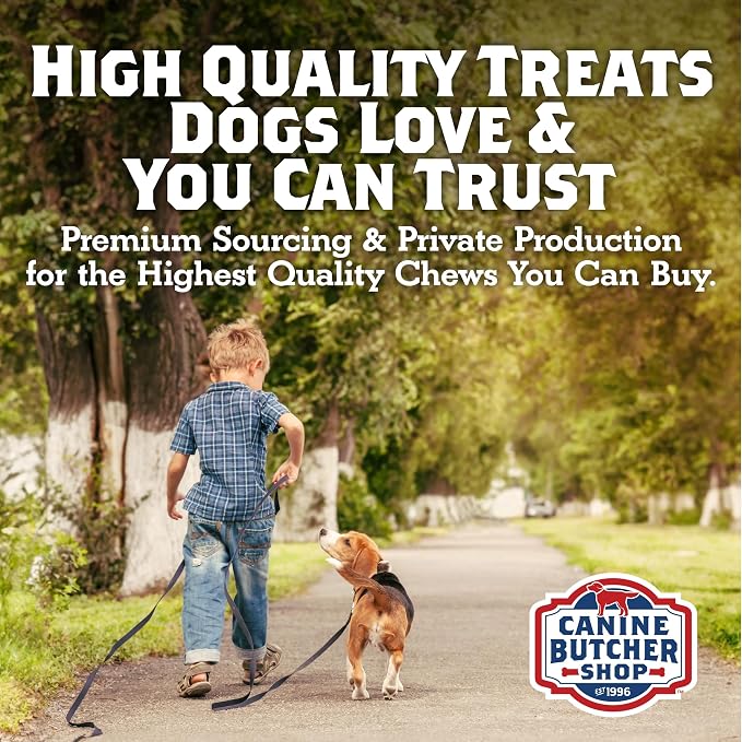 Turkey Tendons for Dogs Made and Raised in USA, All-Natural Chews for Small and Large Breeds, Single-Ingredient Treat, Healthy No Hide Dog Chews (8 oz)