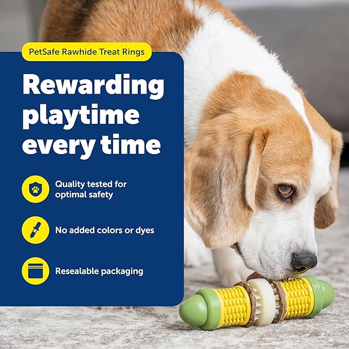 PetSafe Dog Treat Ring Variety Pack for Busy Buddy Toys 2 Tasty Flavors 60 Refills Small