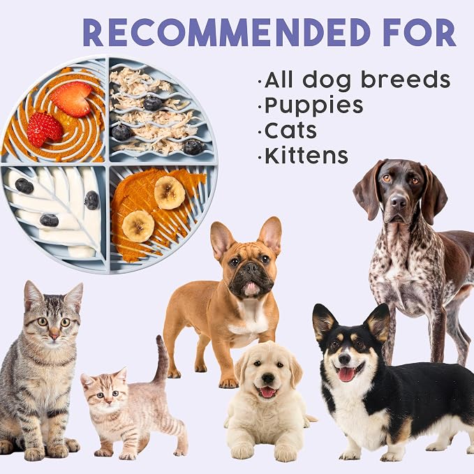 Paradise 3-Pack Bundle – Dog Lick Mats for Slow Feeding & Anxiety - Non-Slip Silicone Slow Feeders with Suction Cups - Dishwasher Safe Pet Dishes for Grooming, Training, and Boredom Relief