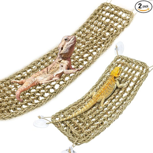 Bearded Dragon Hammock Reptile Lounger for Chameleon, Lizards, Geckos, Snakes, Lguana Reptiles, Tortoises Reptile & Amphibian Habitat Décor