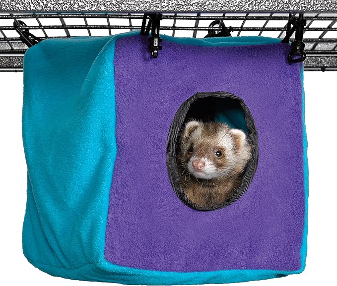 MidWest Homes for Pets Ferret Nation Cozy Cube for Ferret Nation & Critter Nation Small Animal Cages | Measures 8.5L x 8.5W x 9H - Inches