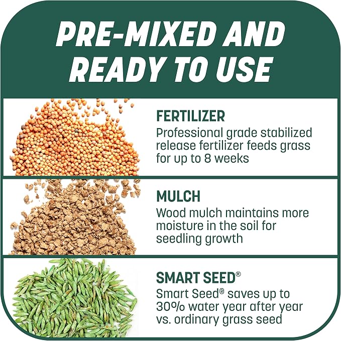 Pennington Smart Patch Grass Seeds for Lawn, Sun and Shade Lawn Grass Repair Mix, 10 LB