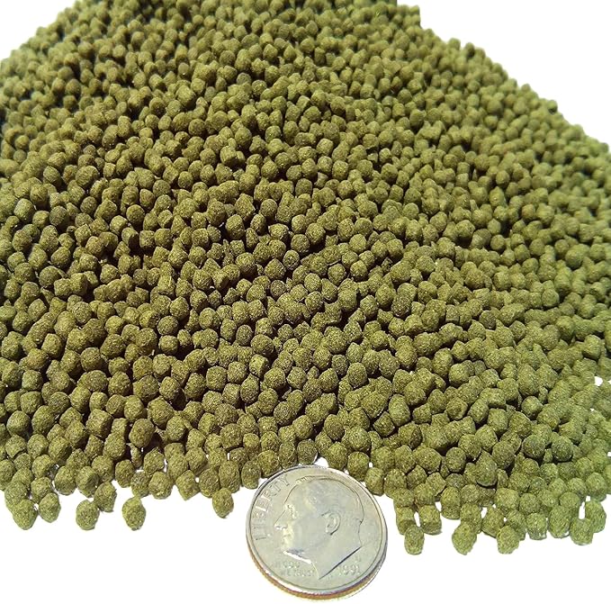 3mm - 1/8" 40% Spirulina Floating Pellets for African Cichlids, Central & South American Cichlids, Koi & Pond Fish, All Tropical Fish...8-lbs