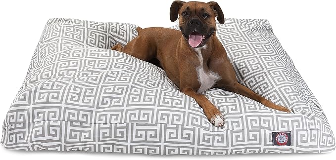 Grey Towers Small Rectangle Indoor Outdoor Pet Dog Bed With Removable Washable Cover By Majestic Pet Products