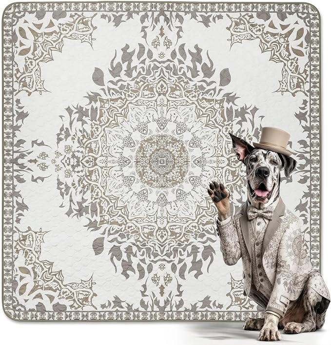 FXW Washable Pee Pads for Dogs, Puppy Pads with Super Absorbent, Specifically Designed for FXW Rollick/Homeplus 32 inch 8 Panels Dog Playpen, 71" Square, Boho, 1 Pack