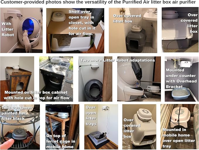 Product Bundle D - Includes one Purrified Air Litter Box Air Purifier, and a second Filter Media Pack - compare to separate item pricing