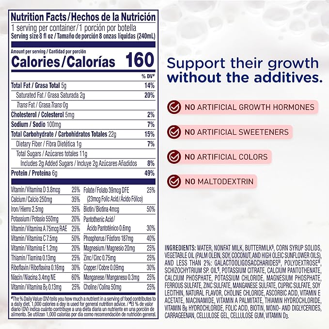 Enfagrow NeuroPro Toddler Nutritional Drink, Try Our Brain-Supporting Trio, Ready to Use, 8 fl Oz (24 Bottles)