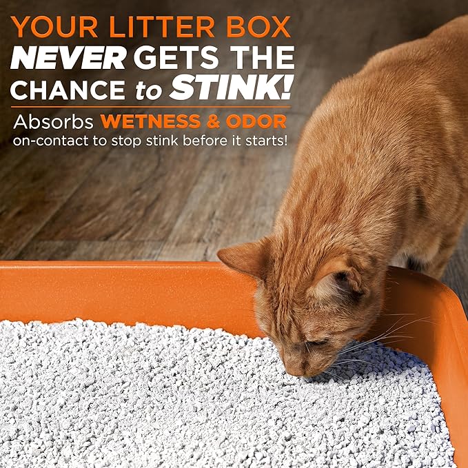 Pooph Litterizer – 16oz Bottle – Absorbs 46x Weight In Wetness & Odor – Keeps Litter Dry, Reduces Mess, Reduce Litter Costs And Get A Stink-Free Litter Box – Without Fragrances Or Harsh Chemicals