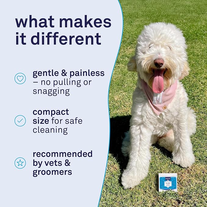 Petpost Tear Stain Remover Comb for Dogs | Extra Fine Stainless Steel Dog Eye Comb | Gentle Grooming Tool for Shih Tzu, Maltese & Small Breeds | Dog Face Comb for Eye Cleaning