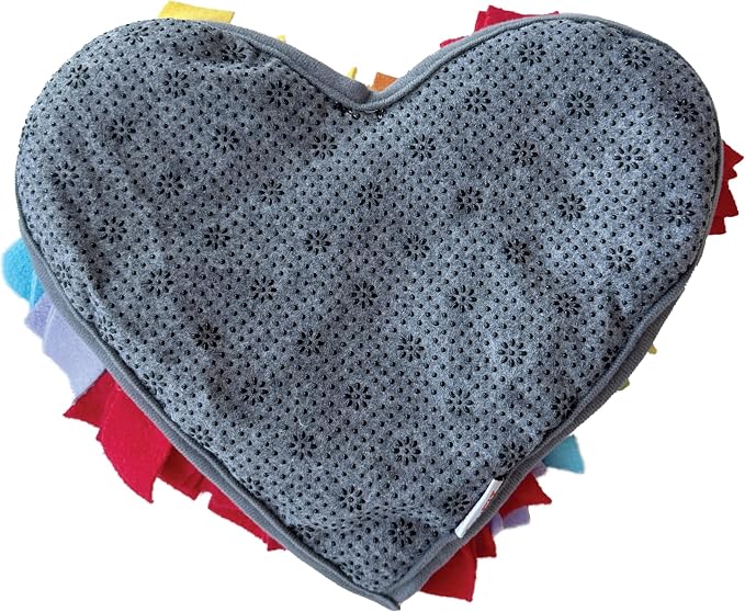 FOUFIT foufouBRAND Heart Rainbow One Love Snuffle Pet Playing Mat, 6.5-inch Length, Pet Accessories
