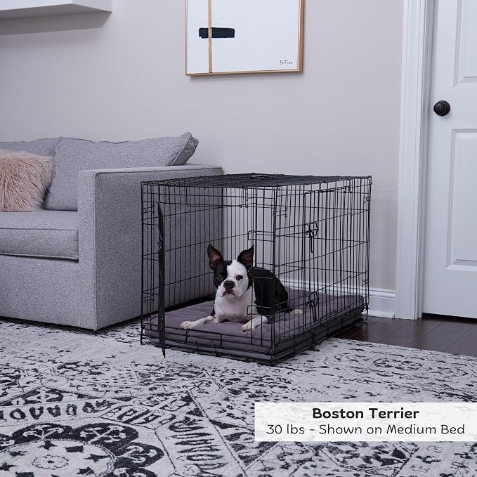 Happy Hounds Cooper Deluxe Reversible Crate Pad - Medium - Gray