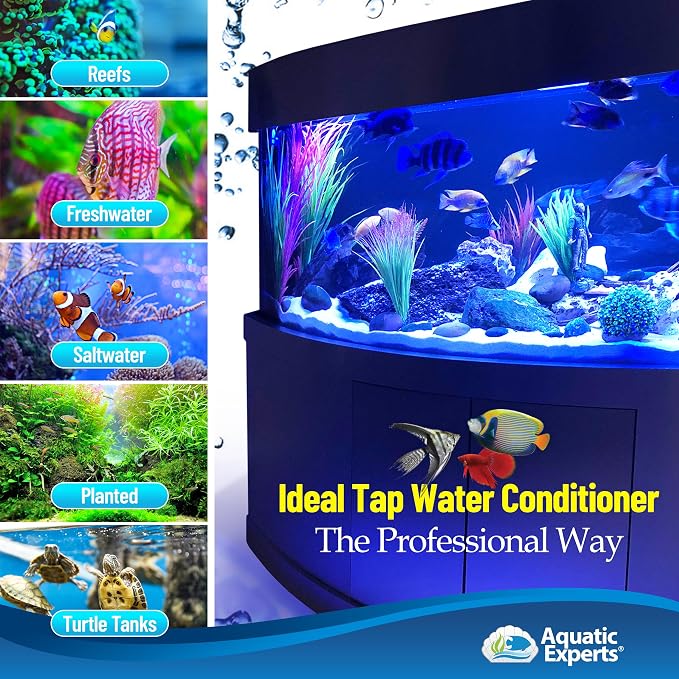 TankFirst Aquarium Water Conditioner and KloudAway Aquarium Water Clarifier 250mL, Made in USA (Value Pack)