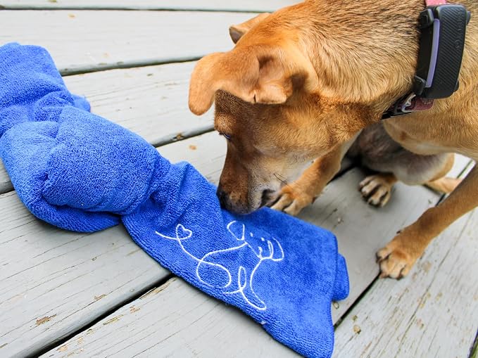 Treat Towel for Dogs – Snuffle Towel for Mental Stimulation & Enrichment, Interactive Lick Mat Alternative, Washable Microfiber, Boredom Buster Nose Work Toy for All Breeds – Green