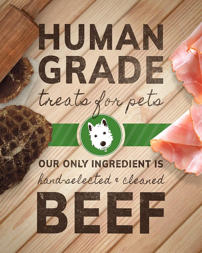 Wiley's Beef Jerky Pet Treats | Grain Free Dog Treats Made in USA | All Natural Snacks for Dogs | (Beef, 16 oz. Bag)
