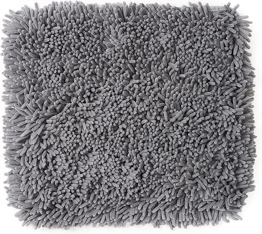 Pet Parents Forager Slow Feeder CAT and Dog Snuffle MAT and Feeding MAT, Forest Grey, Large