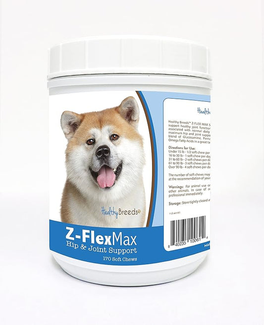 Healthy Breeds Akita Z-Flex Max Hip and Joint Soft Chews 170 Count