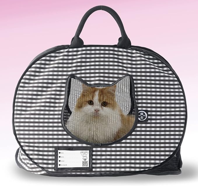 Portable Stress Free Cat Cage/Kennel and Ultralite Pop-up Carrier Bundle