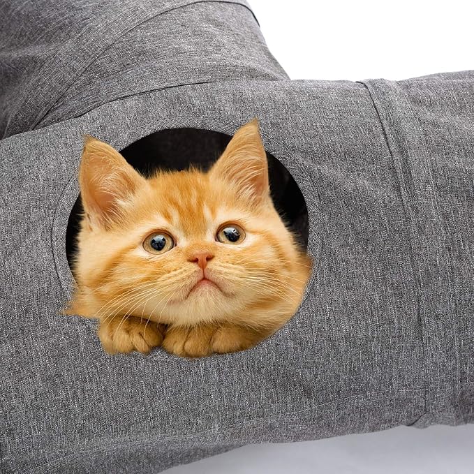Ownpets Cat Tunnel T-Shape and S-Shape for Cat Kitten Kitty Puppy Rabbit