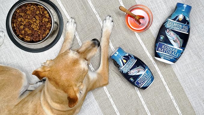 8oz Wild Alaskan Salmon Oil Formula for Dogs, Omega 3 Fish Oil with EPA & DHA – Skin & Coat, Joint, Heart & Immune Support – Helps Itching, Shedding & Dry Skin – Liquid Supplement