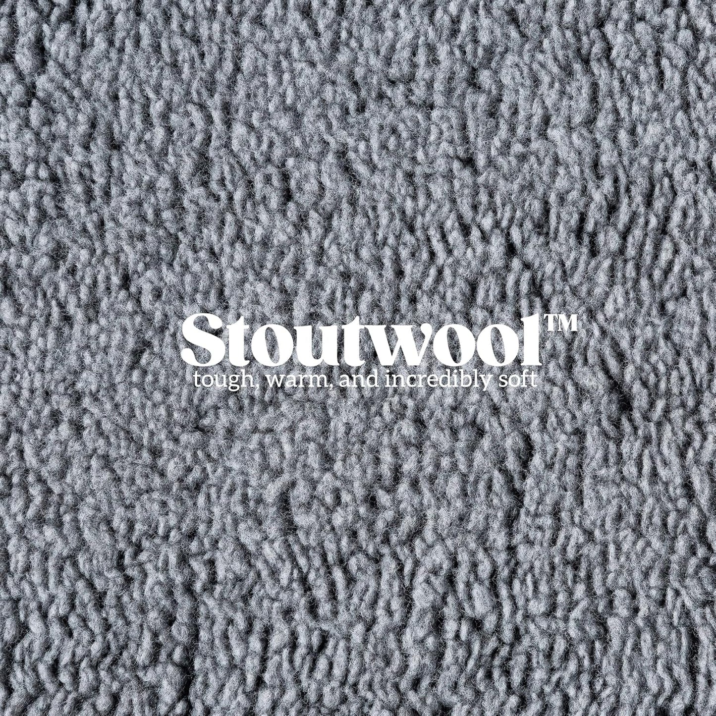 Stoutwool Indestructible Dog Bed - Fluffy Chew Proof Dog Crate Pad - Tough Kennel Pad for Aggressive Chewers - Washable, Ideal for Large Breeds & Fits 36-Inch Crate - 35"x22", Charcoal
