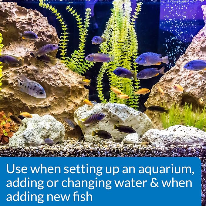 API Quick Start Freshwater and Saltwater Aquarium Nitrifying Bacteria 16-Ounce Bottle Stress Coat Aquarium Water Conditioner 16-Ounce Bottle
