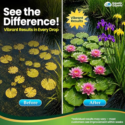 VitaPlant Pond Plant Fertilizer – Liquid Aquatic Plant Food for Water Lilies & Aquatic Plants, Supports Lush Growth & Vibrant Color, 500 mL, Aquatic Experts