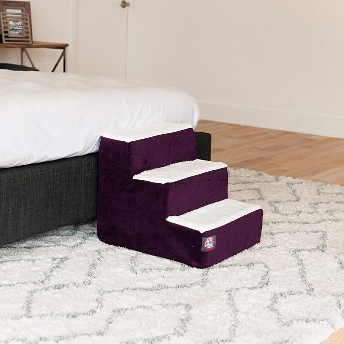 4 Step Portable Pet Stairs By Majestic Pet Products Villa Orange Steps for Cats and Dogs Tangerine